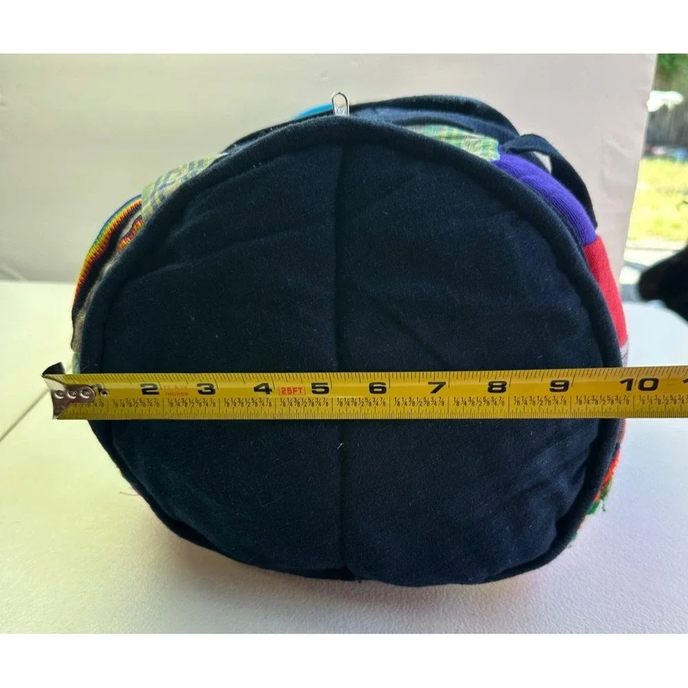 Guatemalan Large Hippie Duffel Bag‎ Embroidered Quilted Patchwork Overnight Gym